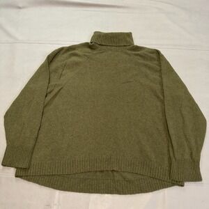 J.Crew Women Olive Turtle High Neck Sweater Earthtone Minimalist 3X Plus-5389
